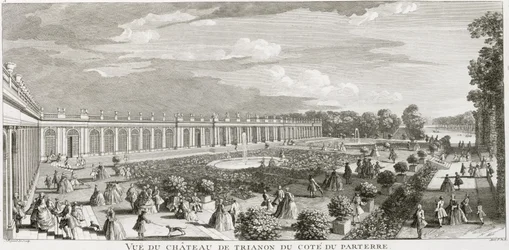 View of the Chateau de Trianon, the parterre